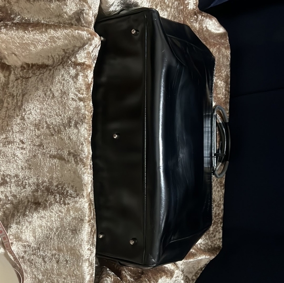 Authentic Gucci Black Patent Leather Tote - Picture 10 of 11